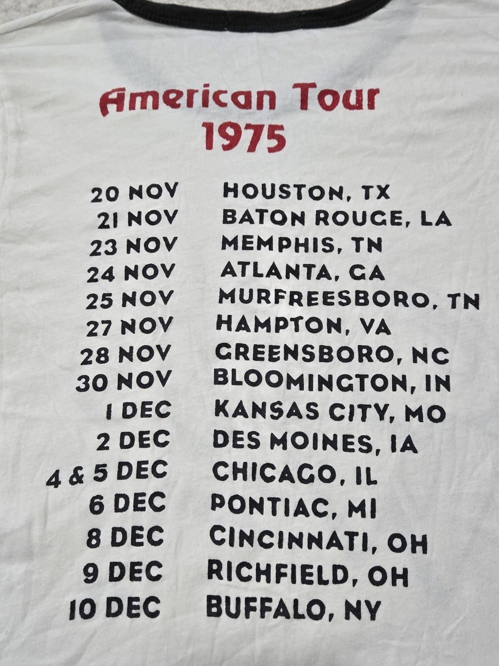 '75 White Graphic Ringer Tee - Picture 6 of 9